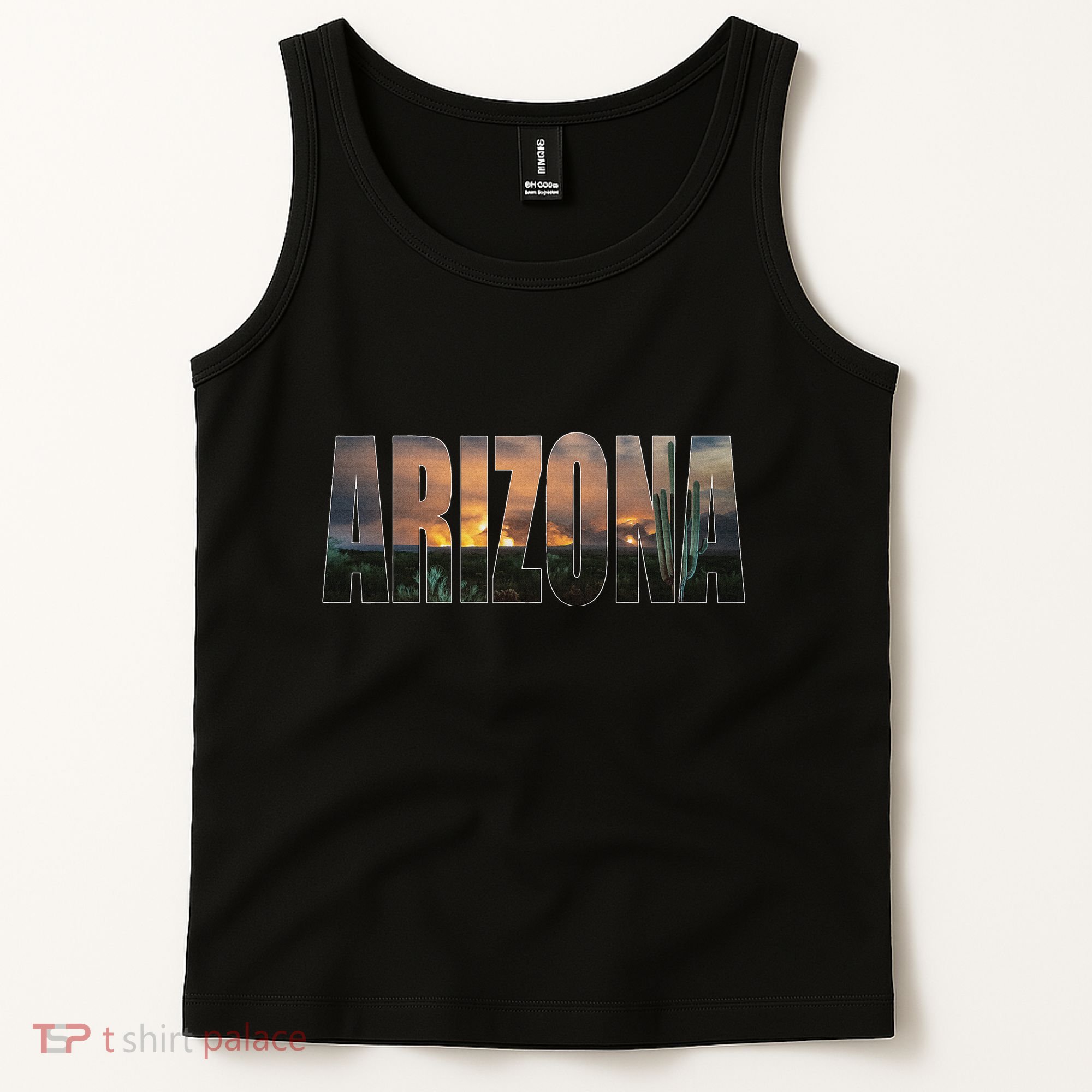 Arizona Photo Landscape Cactus Dessert Mountains Nature Tank Top