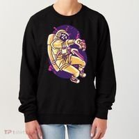 Astronaut Pizza Lover Women's Sweatshirt thumb 0