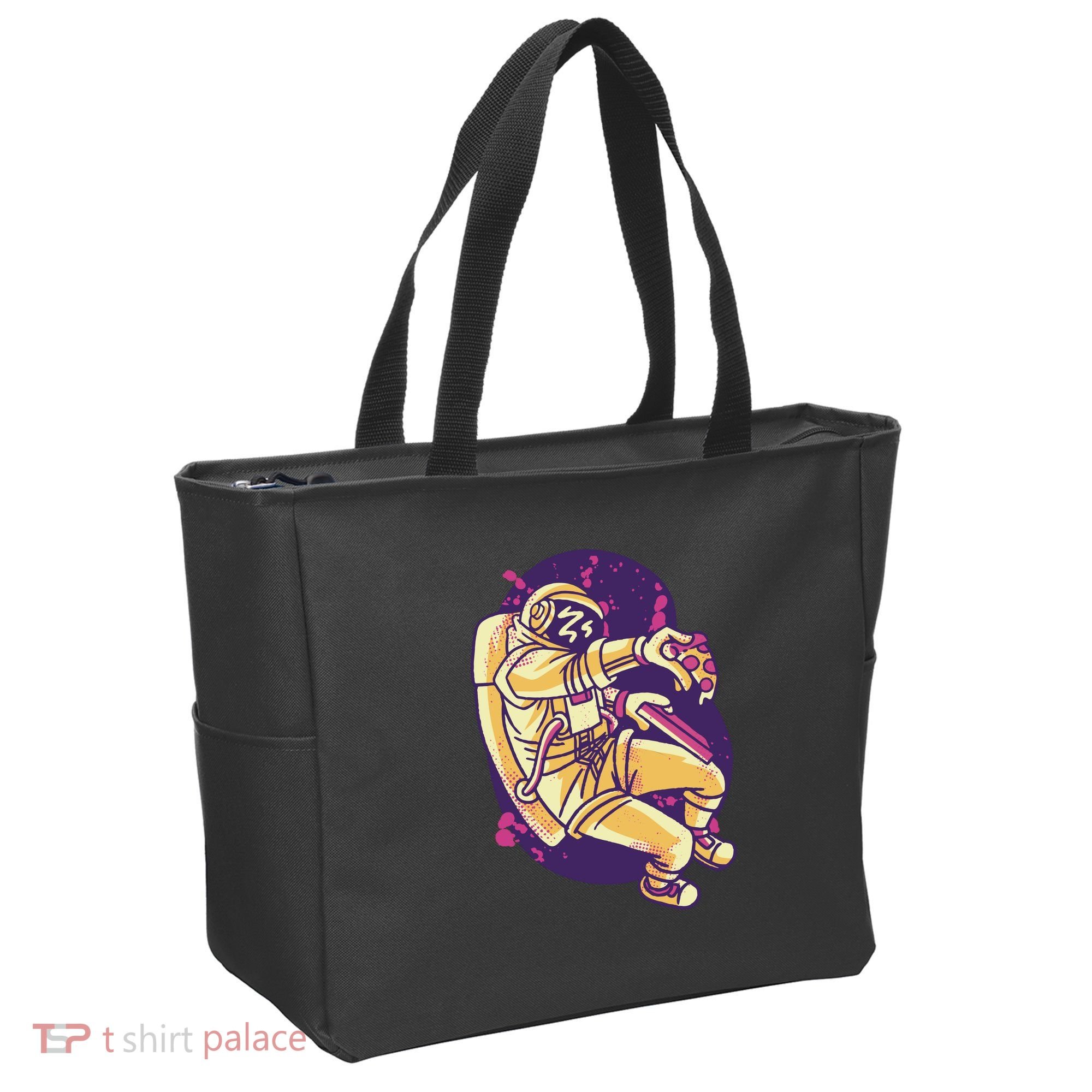 Astronaut Pizza Lover Tote Bag