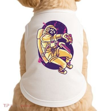 Astronaut Pizza Lover Doggie Tank