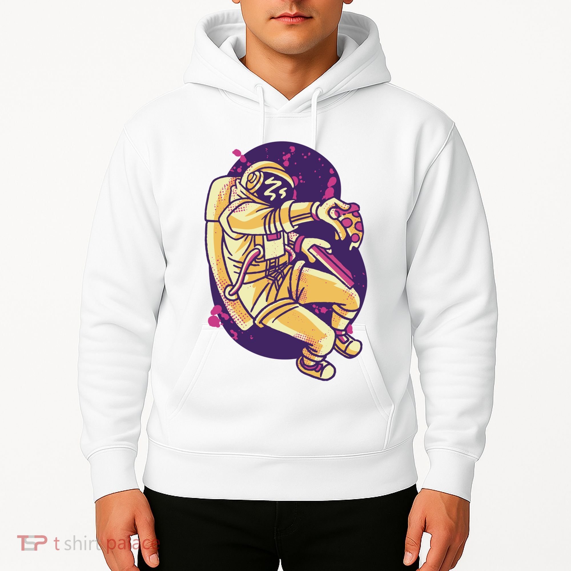 Astronaut Pizza Lover Hoodie