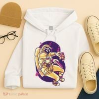 Astronaut Pizza Lover Hoodie thumb 4