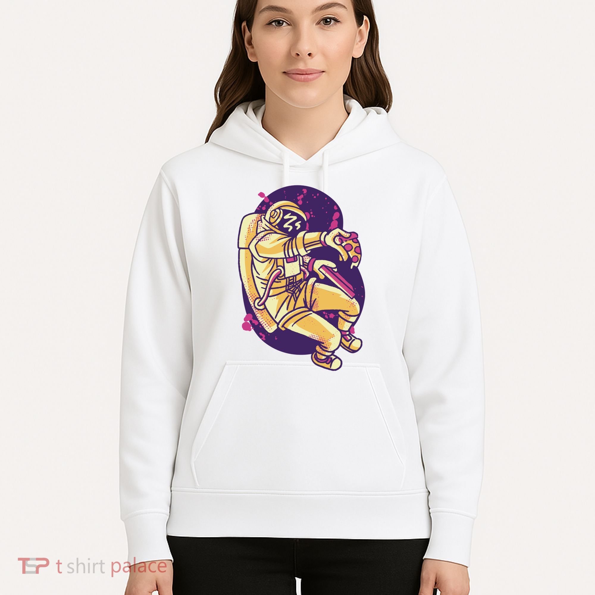 Astronaut Pizza Lover Hoodie
