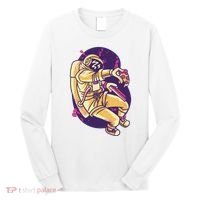 Astronaut Pizza Lover Long Sleeve Shirt thumb 0