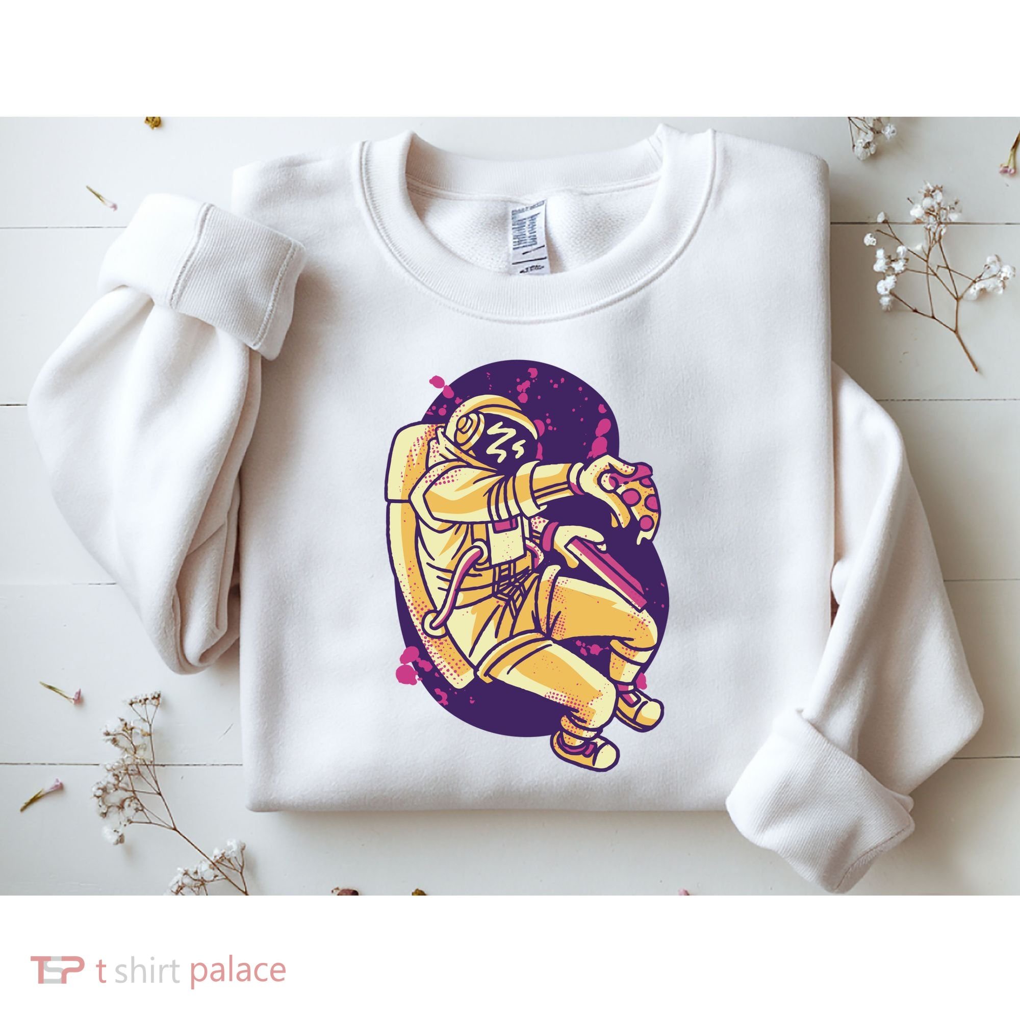 Astronaut Pizza Lover Sweatshirt