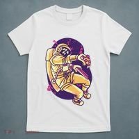 Astronaut Pizza Lover T-Shirt thumb 5