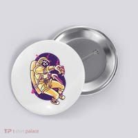 Astronaut Pizza Lover Button thumb 0
