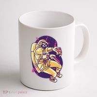 Astronaut Pizza Lover Coffee Mug thumb 1