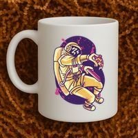 Astronaut Pizza Lover Coffee Mug thumb 2
