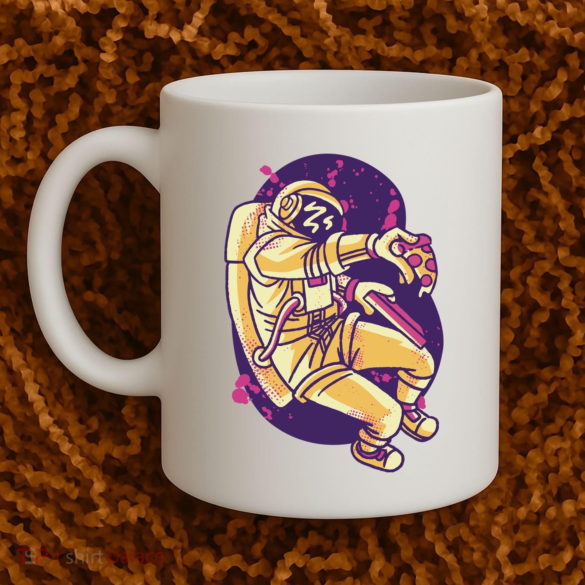 Astronaut Pizza Lover Coffee Mug