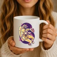 Astronaut Pizza Lover Coffee Mug thumb 3