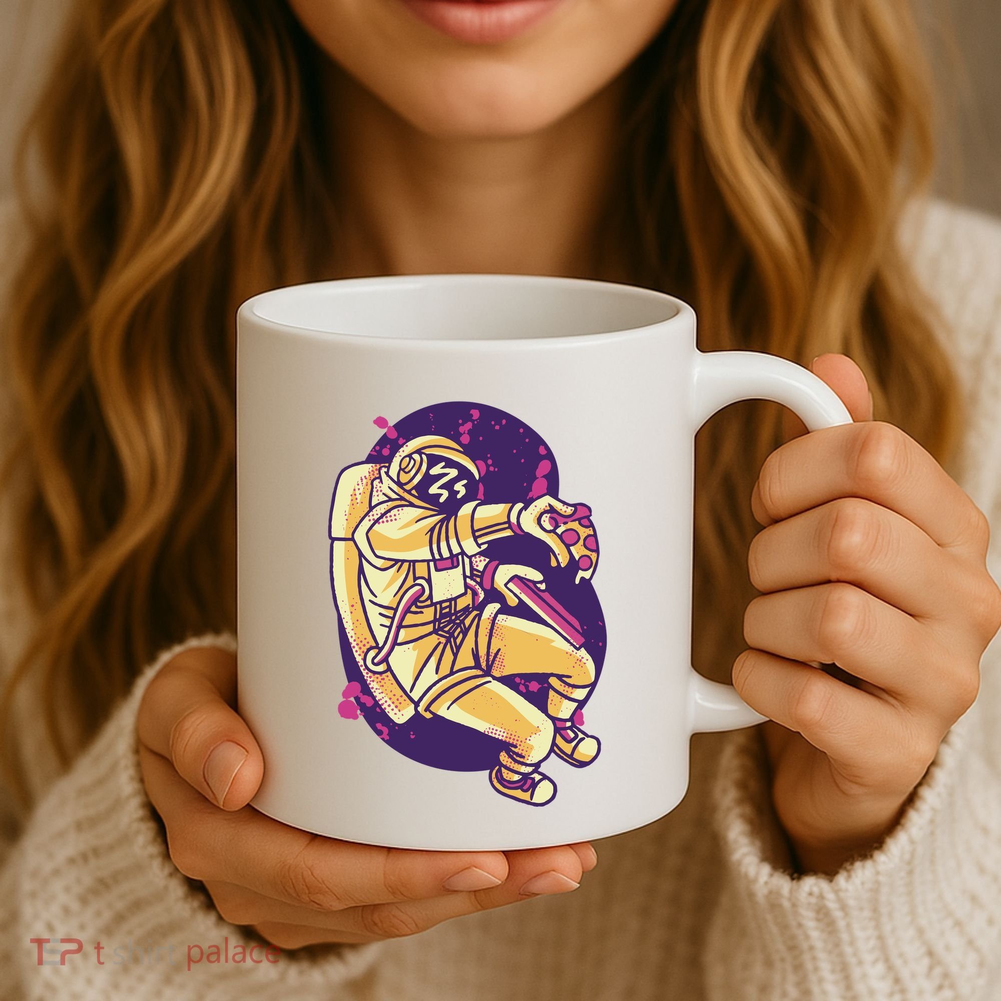 Astronaut Pizza Lover Coffee Mug