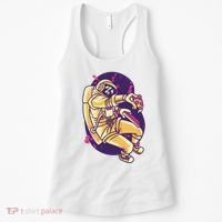 Astronaut Pizza Lover Women's Tank Top thumb 0