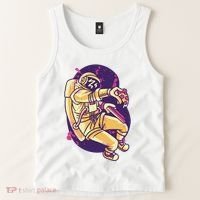 Astronaut Pizza Lover Tank Top thumb 2