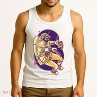 Astronaut Pizza Lover Tank Top thumb 3