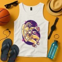Astronaut Pizza Lover Tank Top thumb 4