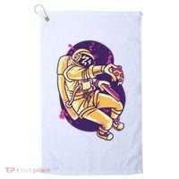 Astronaut Pizza Lover Golf Towel thumb 0