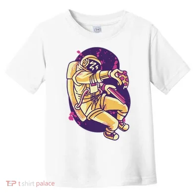 Astronaut Pizza Lover Toddler T-Shirt