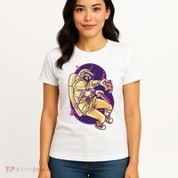 Astronaut Pizza Lover Women's T-Shirt thumb 4