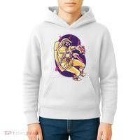 Astronaut Pizza Lover Kids Hoodie thumb 4