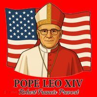American Pope Leo XIV May 8th 2025 Robert Francis Prevost Santa Hat thumb 1
