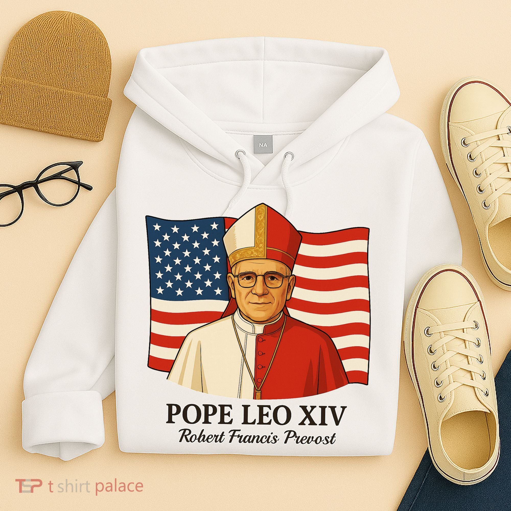 American Pope Leo XIV May 8th 2025 Robert Francis Prevost Hoodie