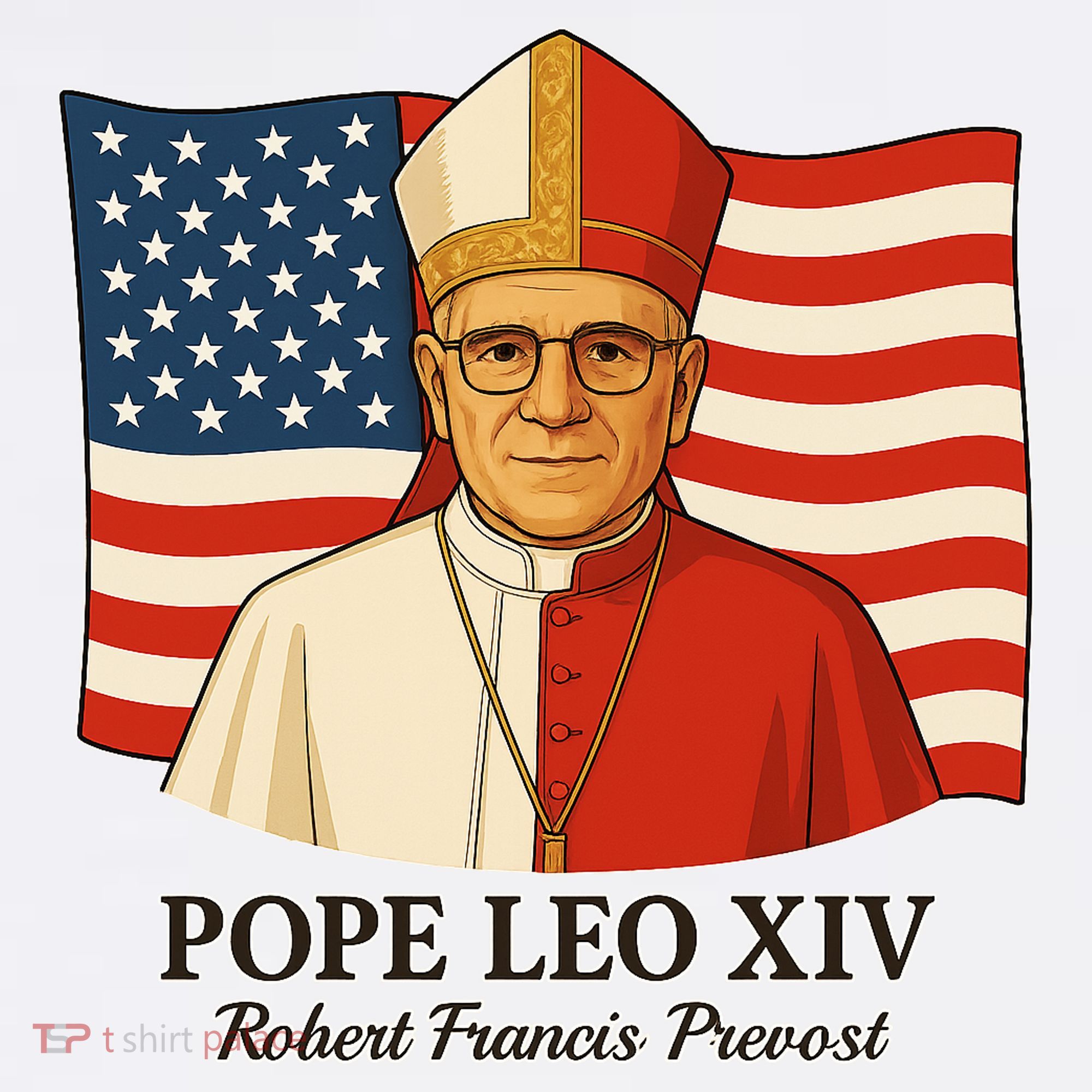 American Pope Leo XIV May 8th 2025 Robert Francis Prevost Apron