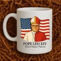 American Pope Leo XIV May 8th 2025 Robert Francis Prevost Coffee Mug thumb 2