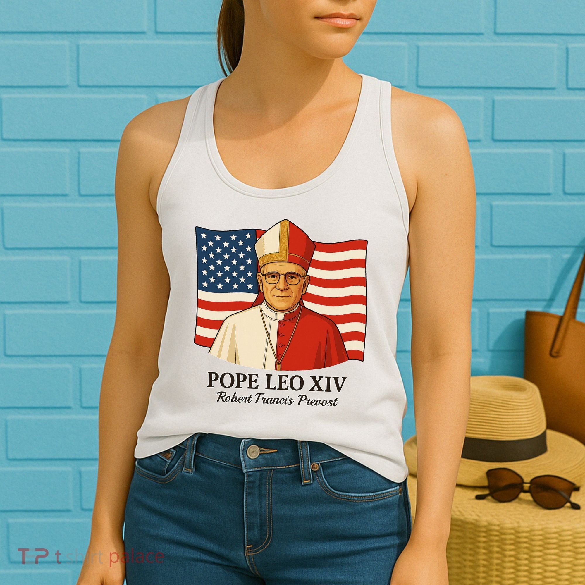 American Pope Leo XIV May 8th 2025 Robert Francis Prevost Women's Tank Top