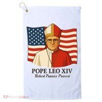 American Pope Leo XIV May 8th 2025 Robert Francis Prevost Golf Towel thumb 0