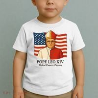 American Pope Leo XIV May 8th 2025 Robert Francis Prevost Toddler T-Shirt thumb 2