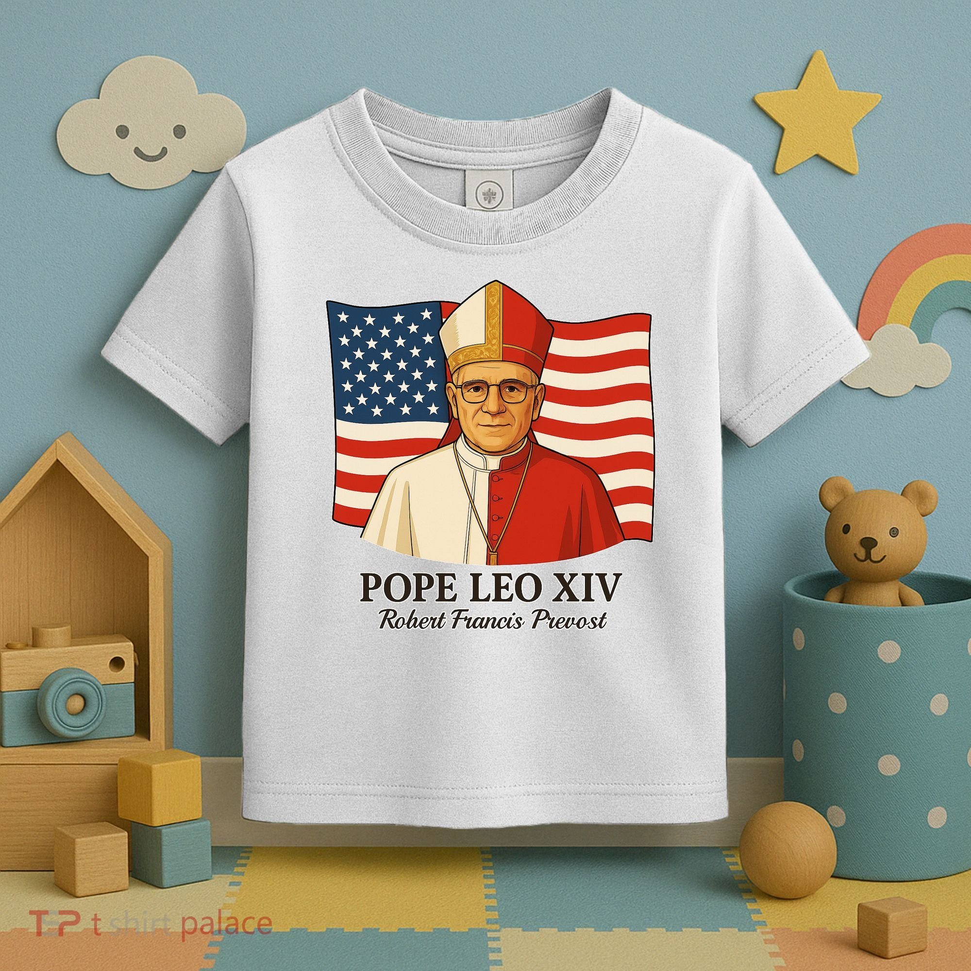 American Pope Leo XIV May 8th 2025 Robert Francis Prevost Toddler T-Shirt