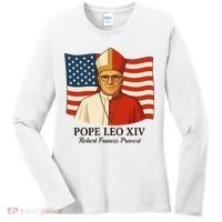 American Pope Leo XIV May 8th 2025 Robert Francis Prevost Women's Long Sleeve Shirt thumb 0