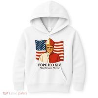 American Pope Leo XIV May 8th 2025 Robert Francis Prevost Kids Hoodie thumb 0