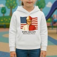 American Pope Leo XIV May 8th 2025 Robert Francis Prevost Kids Hoodie thumb 3