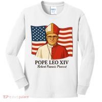 American Pope Leo XIV May 8th 2025 Robert Francis Prevost Kids Long Sleeve Shirt thumb 0