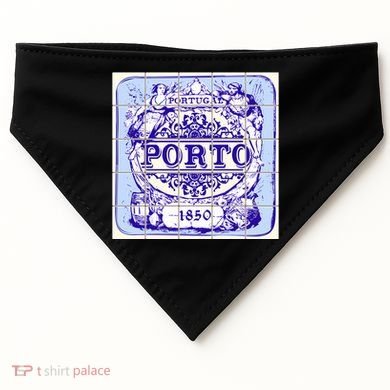Azulejo Porto Lisbon Azulejos Lisboa USA-Made Doggie Bandana