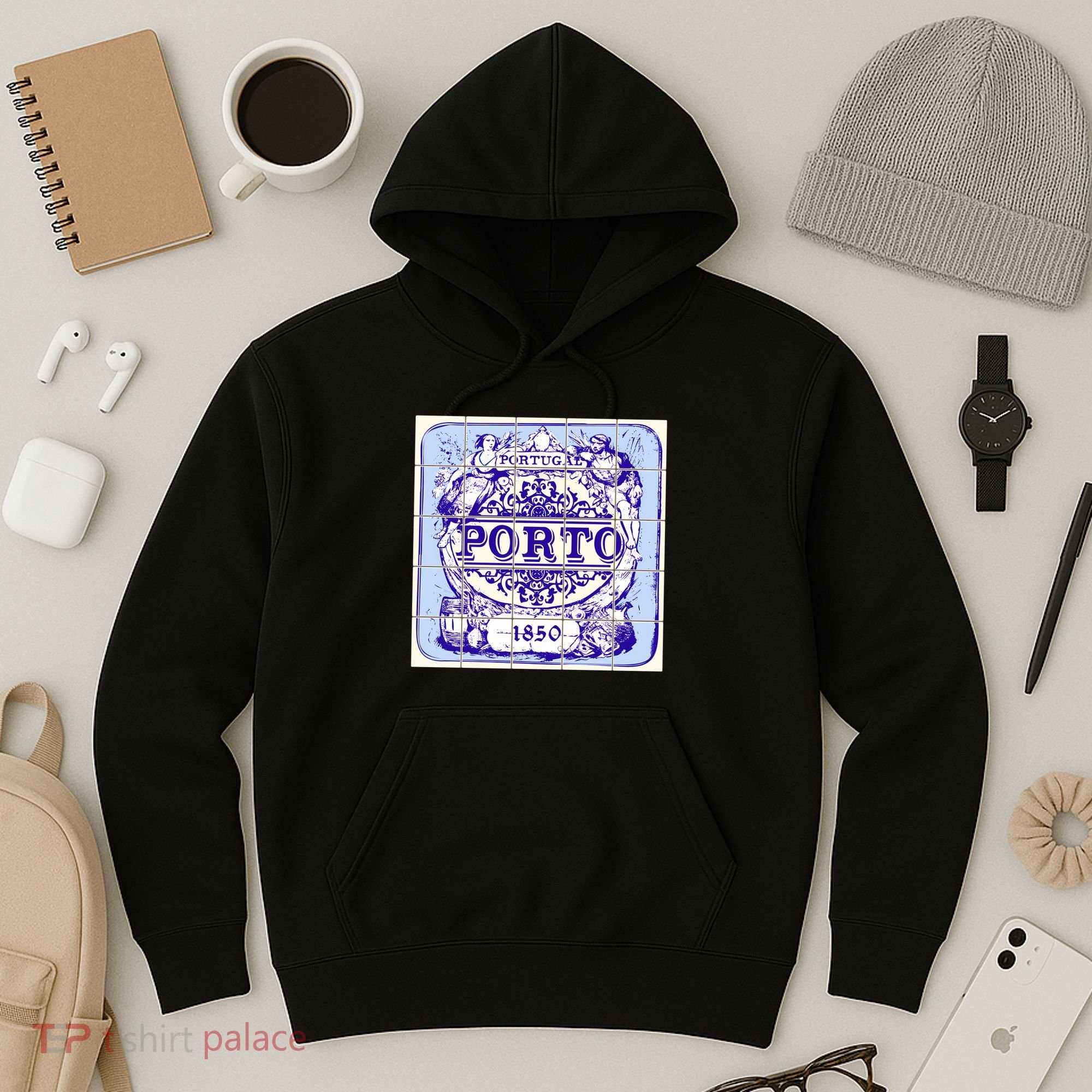 Azulejo Porto Lisbon Azulejos Lisboa Hoodie