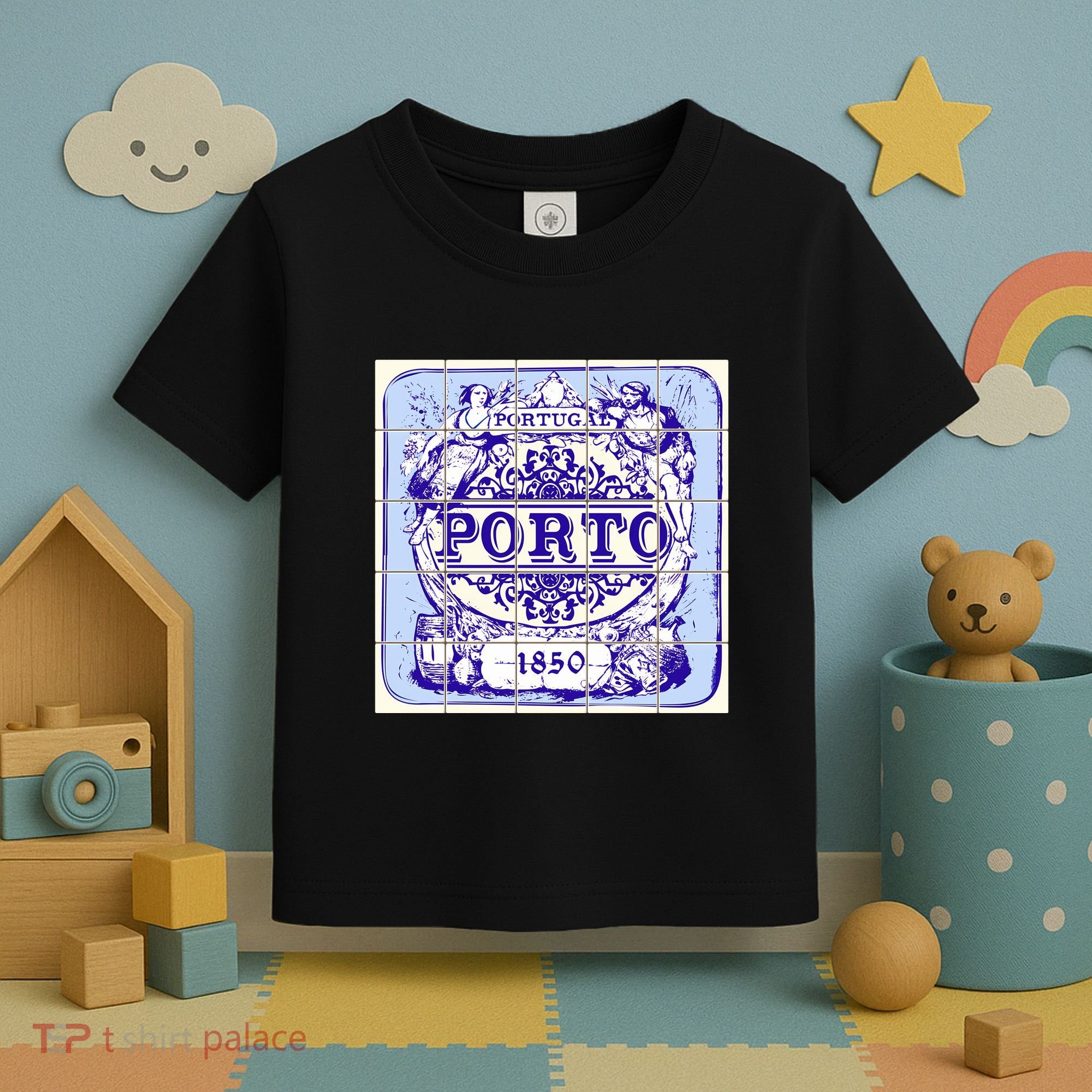 Azulejo Porto Lisbon Azulejos Lisboa Toddler T-Shirt