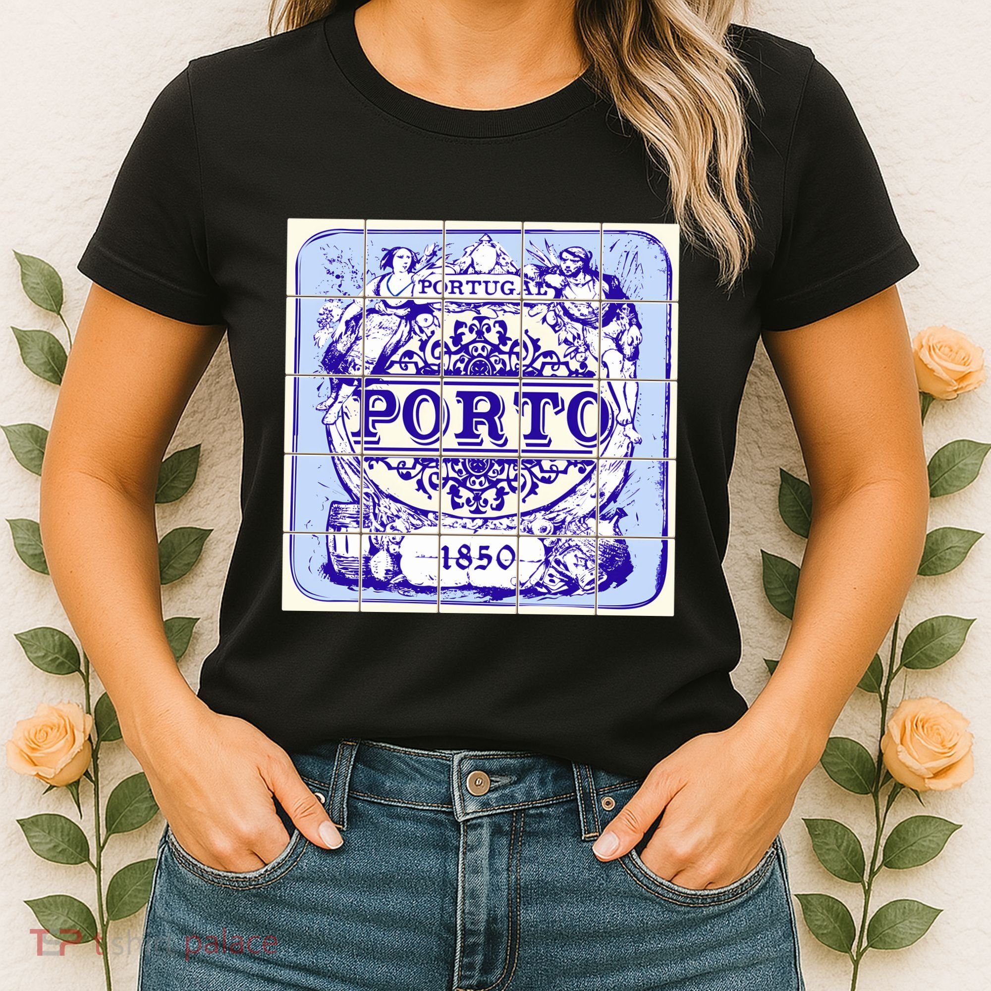 Azulejo Porto Lisbon Azulejos Lisboa Women's T-Shirt