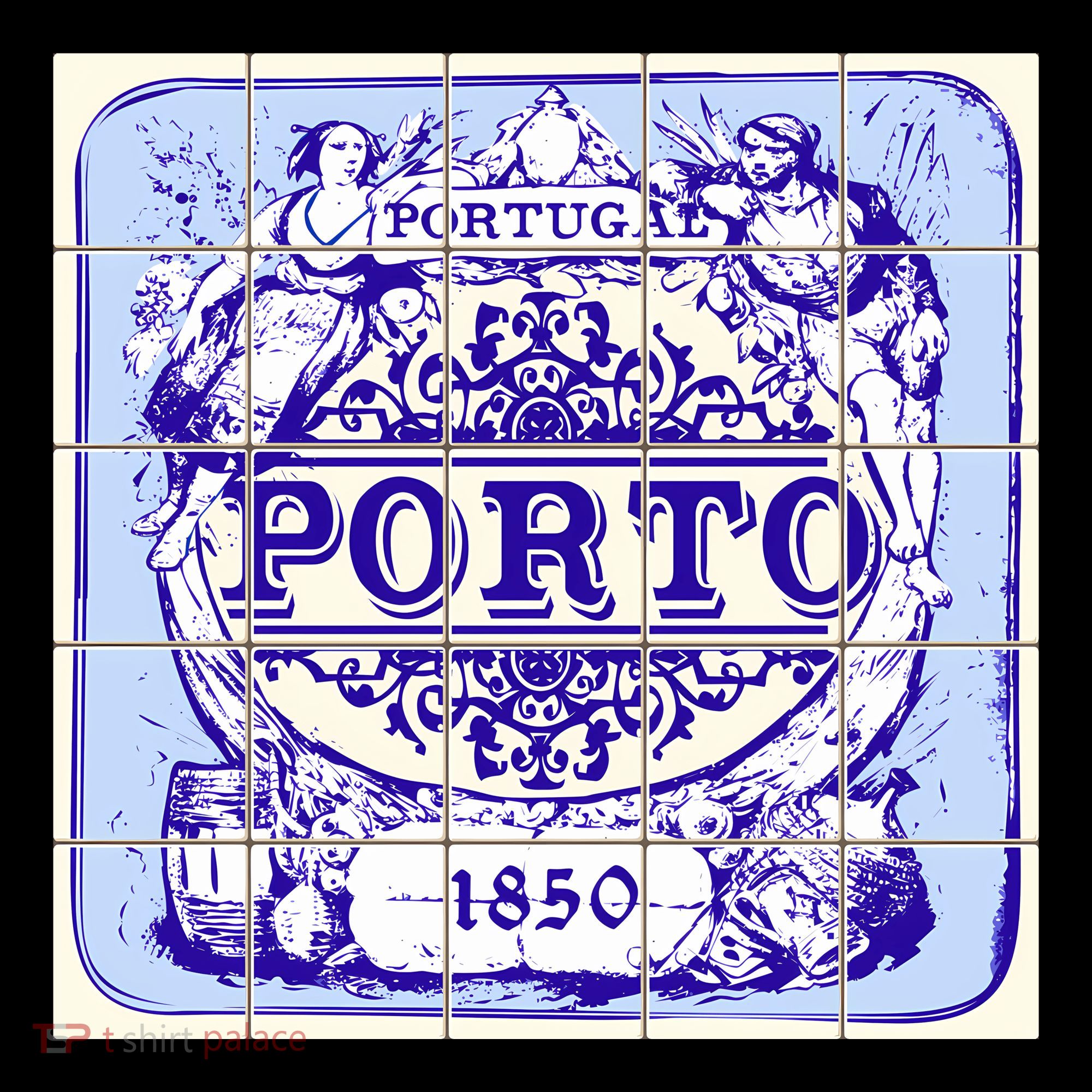 Azulejo Porto Lisbon Azulejos Lisboa Women's T-Shirt