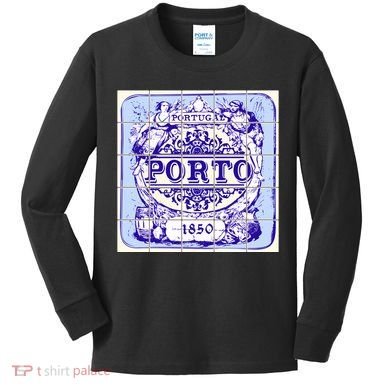 Azulejo Porto Lisbon Azulejos Lisboa Kids Long Sleeve Shirt