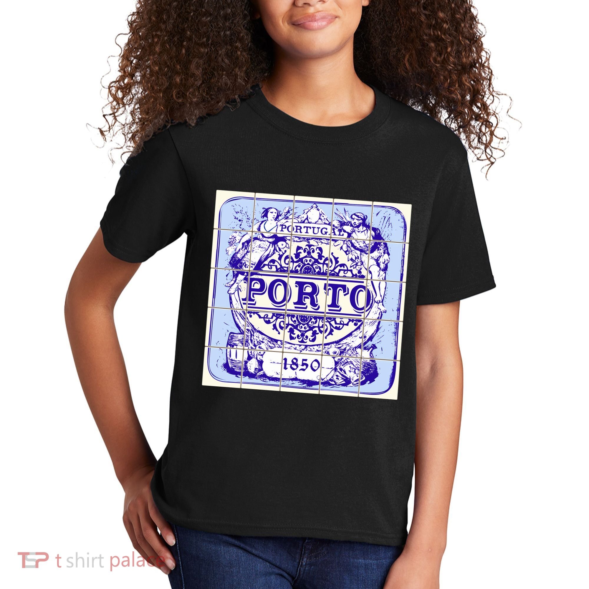 Azulejo Porto Lisbon Azulejos Lisboa Kids T-Shirt