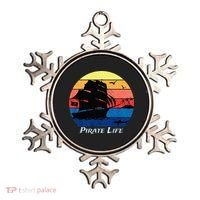 Arrgh Pirate Life Pirate Ship And Jolly Roger Flag Pirate Ornament thumb 0