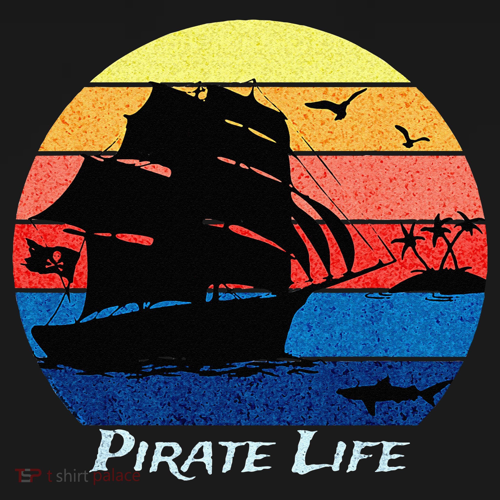 Arrgh Pirate Life Pirate Ship And Jolly Roger Flag Pirate Women's Tank Top
