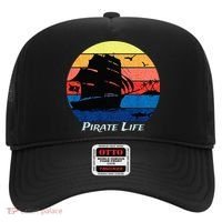 Arrgh Pirate Life Pirate Ship And Jolly Roger Flag Pirate Hat thumb 0