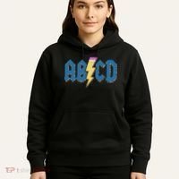 ABCD Pencil Lightning Rockn Roll Teacher Back To School Hoodie thumb 5