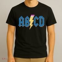 ABCD Pencil Lightning Rockn Roll Teacher Back To School T-Shirt thumb 3
