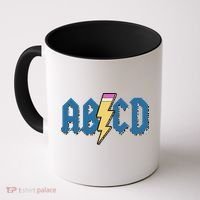 ABCD Pencil Lightning Rockn Roll Teacher Back To School Coffee Mug thumb 0