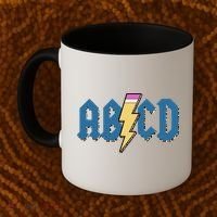 ABCD Pencil Lightning Rockn Roll Teacher Back To School Coffee Mug thumb 2